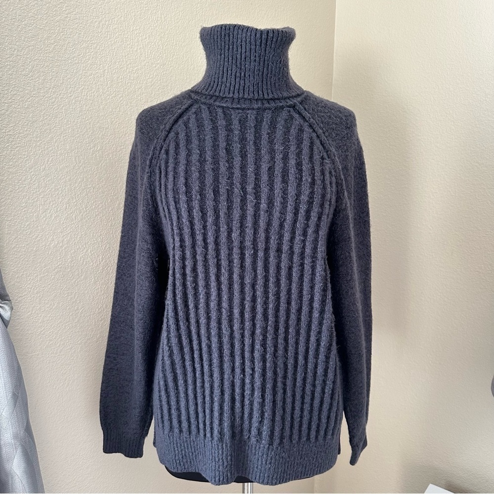 FREE PEOPLE BIG CITY TURTLENECK Grey SWEATER Size S - Picture 4 of 15